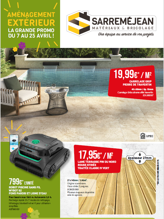 lame terrasse travertin carrelage extérieur 