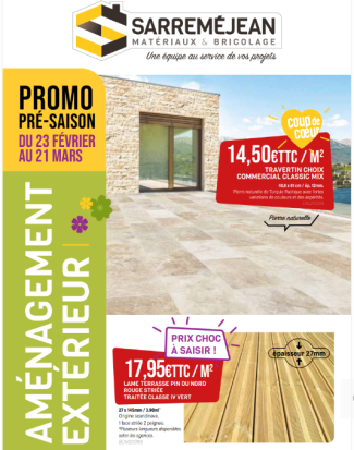 lame terrasse travertin carrelage extérieur 