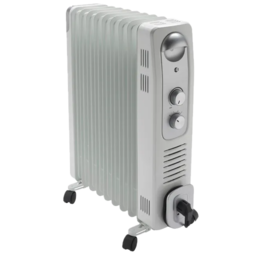 RADIATEUR BAIN HUILE ATOME 2000 W GRIS CLAIR / 3 ALLURES / TERMOSTAT MECA