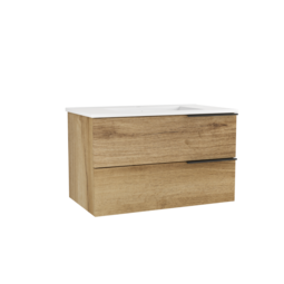 MEUBLE CELTIC 800cm CHÊNE DORE 2 TIROIRS meuble + vasque