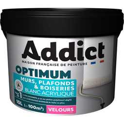 ADDICTVELOURS  ACRYLIQUE BLANC 10 L