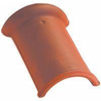 H10 FAITIERE DEMI RONDE A EMBOITEMENT VIEILLI MASSE                  (ref 717)