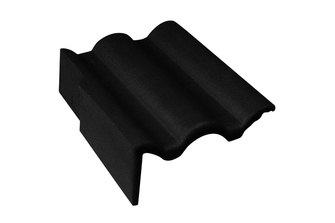 TUILE DE RIVE A RABAT UNIVERSELLE GAUCHE PLEIN CIEL - PW017 - BRUN