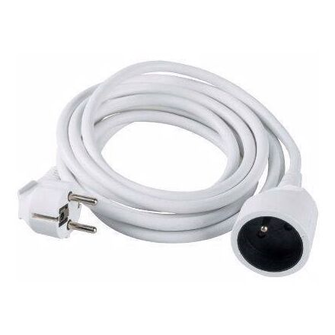 PROLONGATEUR HO5 VV7 3G1.5 MM2 10 ML BLANC