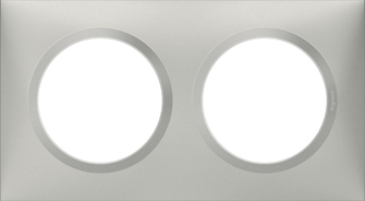 DOOXIE PLAQUE 2 POSTES ALU