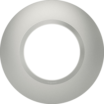 DOOXIE PLAQUE RONDE DECO 1 POSTE ALU