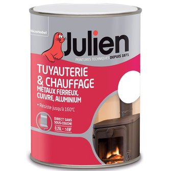 JULIEN PEINTURE CHAUFF.SATIN ALU 250 ML 160 C