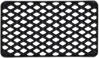 BTB TAPIS GRILLE CAOUTCHOUC NOIR 33 X 58