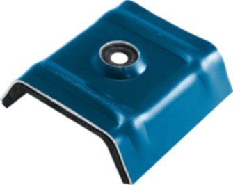 CAVALIER VULCO ALU + rondelle Al/Prl GRIS RAL 7022 SACHET 100