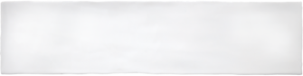 FAIENCE COLONIAL 7,5x30mm WHITE BRILLO (Carton de 0,50 M2)                G.125