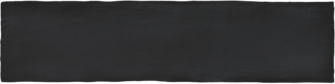 FAIENCE COLONIAL 7,5x30mm BLACK MATE (Carton de 0,50 M2)                G.125