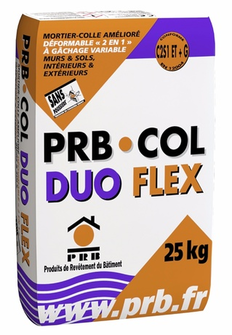 PRB COL DUO FLEX BLANC  Sac de 25 Kg (Classe C2S1 ET+G)