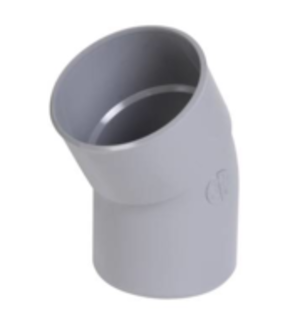 COUDE PVC MALE-FEMELLE  30   D.125