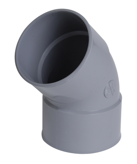 COUDE PVC FEMELLE-FEMELLE  45  D. 63