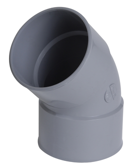 COUDE PVC FEMELLE-FEMELLE  45  D.160