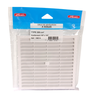 GRILLE VENTILATION CARREE M214   / CARTE