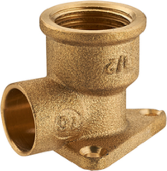 FER CUIVRE COUDE APPLIQUE FEM.1/2 D.14