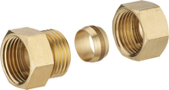 RACCORD DROIT BICONE FEMELLE 3/8 D.14