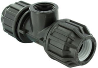 RACCORD PE PLASTIQUE TE 25*F 3/4*25
