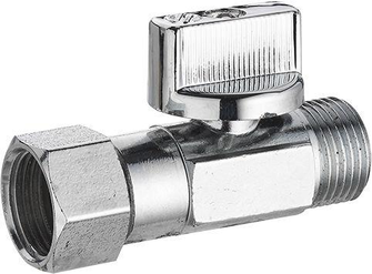 ROBINET D'ARRÊT WC 1/4T DROIT MF 3/8 CHR