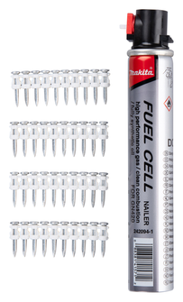 MAKITA PACK 6 CLOUS 2,6x25mm + GAZ POUR CLOUEUR BETON MODELE GN420C
