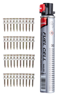 MAKITA PACK 6 CLOUS 2,6x30mm + GAZ POUR CLOUEUR BETON MODELE GN420C