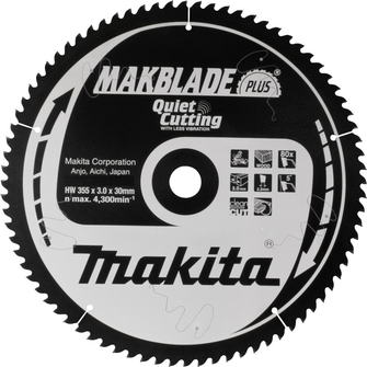 MAKITA LAME BOIS TCT ST MAK+ 260x30mm/60D