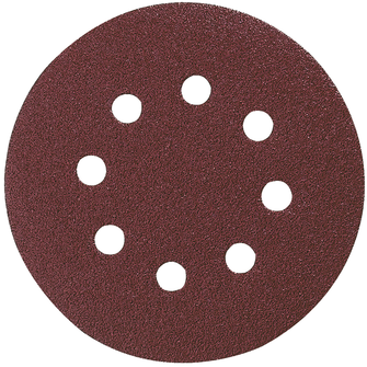 MAKITA ACCESSOIRES PONCEUSE BOIS/METAL DISQUE ABRASIF 8 TROUS Ø125mm G120 10PCS