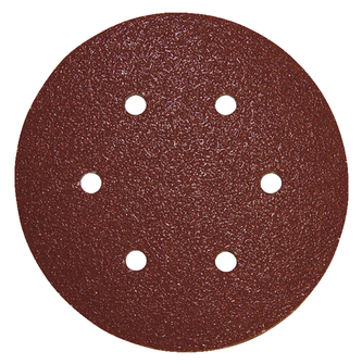 MAKITA ACCESSOIRES PONCEUSE BOIS/METAL DISQUE ABRASIF 6 TROUS Ø150mm G180 10PCS
