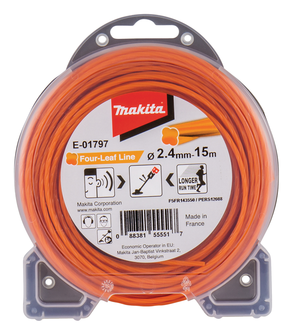 MAKITA FIL NYLON HELICOÏDAL Ø2,4mm-15M POUR DEBROUSSAILLEUSE A BATTERIE