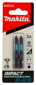 MAKITA EMBOUT IMPACT BLACK PZ2 50mm 2 PIECES