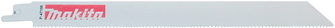 LAME SCIE RECIPRO BOIS/METAL 225mm / 5P PALETTE/COUPE PRECISE/METAL 2,5mm