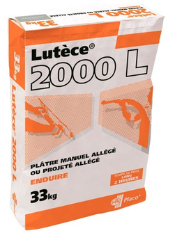 PLATRE LUTECE 2000 L SAC DE 33KG