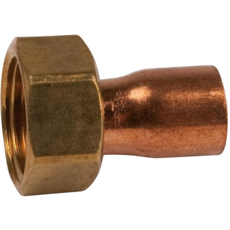 RACCORD 2 PIECES DOUILLE CUIVRE 14 - 1/2