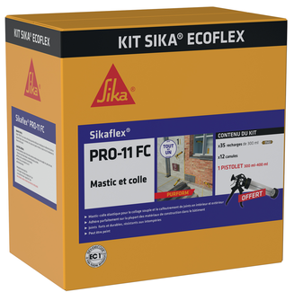 KIT SIKA ECOFLEX (SIKAFLEX 11FC + PIST.) Blanc (35 recharges)