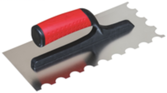 SOFOP PLATOIR A COLLE INOX 280 X 120mm Dents Demi-lune  20 x 10