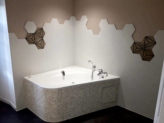 CARRELAGE HEXAGONE UNI BLANC 25X22CM (CARTON DE 1,04M²)    Ref:HEX25UNIB