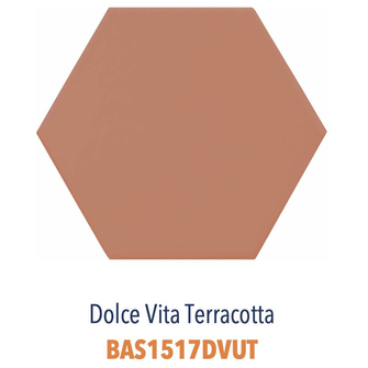 CARRELAGE DOCE VITA 15X17CM TERRACOTTA (CARTON DE 0,50M²)       REF:BAS1517DVUT