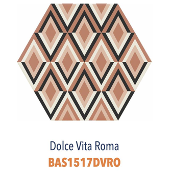 CARRELAGE DOCE VITA 15X17CM ROMA (CARTON DE 0,50M²)       REF:BAS1517DVRO
