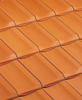 TUILE HUGUENOT H 10 (ref.203) VIEILLI MASSE