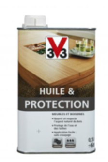 V33 HUILE ET PROTECTION 0,5L Miel