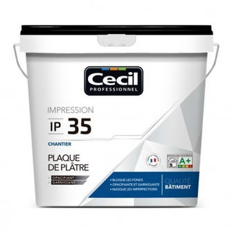 #IMPRESSION PLAQUE/PLATRE CHANTIER 15 L IP 35