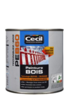 PEINTURE BOIS PE.B60 BRILLANT 0,5L Blanc