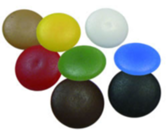 CACHE VIS D. 4-5 PVC BLANC  COQUE DE 25